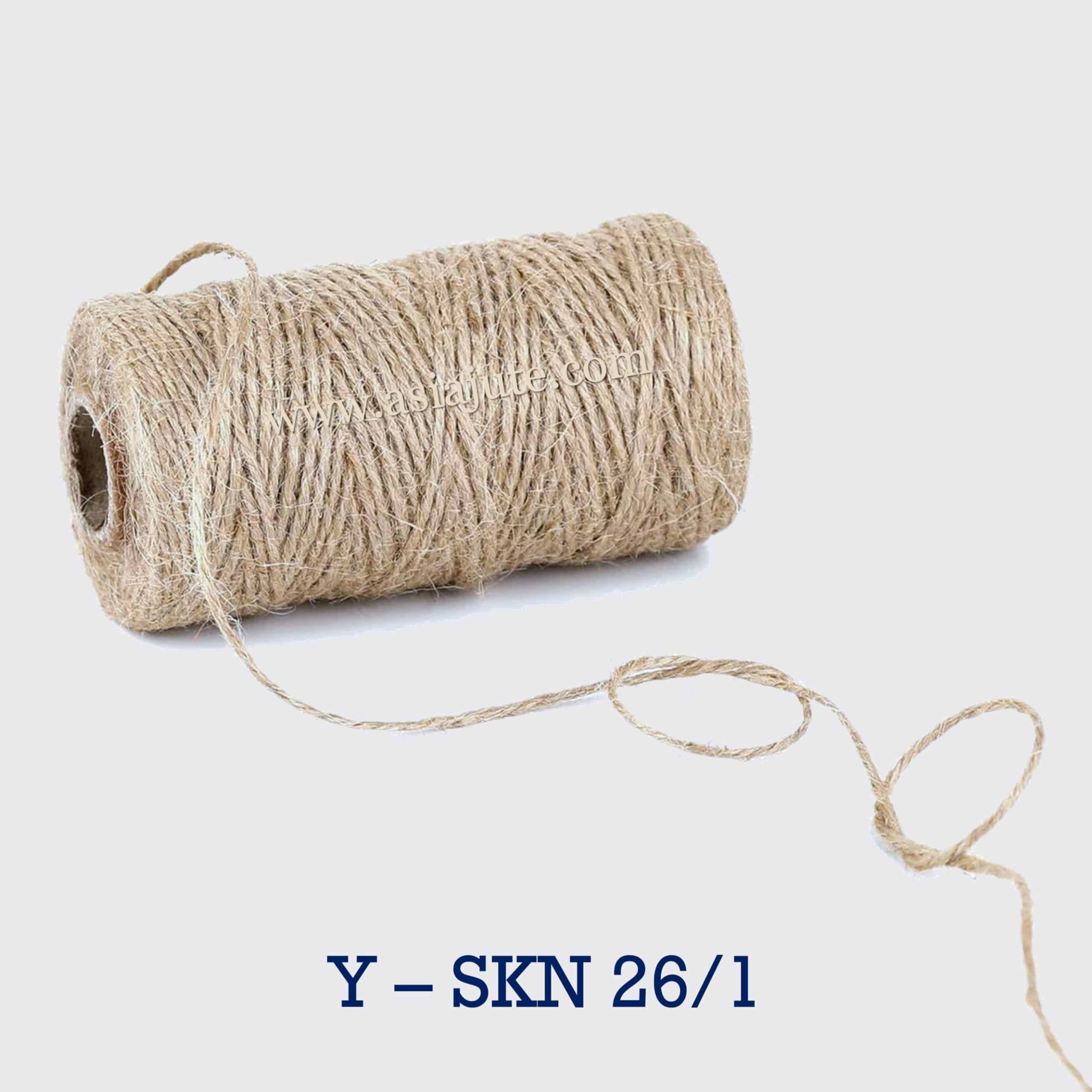Sri  A Ball of Decorative Rope: Cotton Covered Bast Fiber Twine