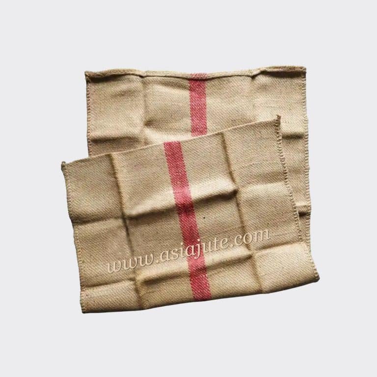 Red Stripe Syrian Sugar Twill Jute Bag
